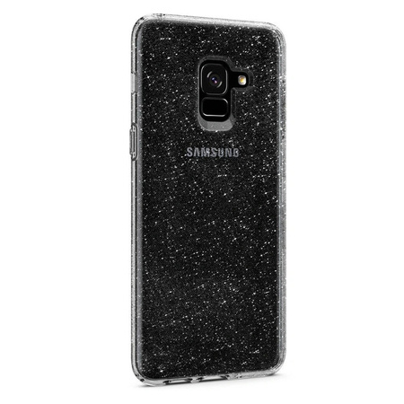 Samsung Galaxy A8 2018 etui silikonowe Spigen Liquid Crystal Glitter 590CS22749 - transparentne z brokatem