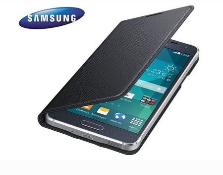 Samsung Galaxy Alpha etui Flip Cover EF-FG850BB - grafitowy