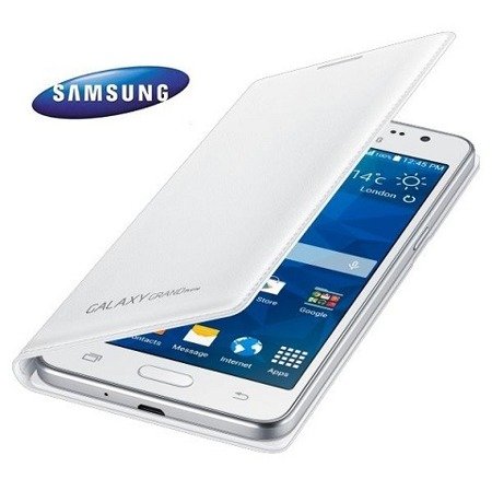 Samsung Galaxy GRAND Prime etui Flip Wallet EF-WG530BW - biały