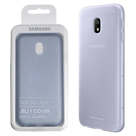 Samsung Galaxy J3 2017 etui silikonowe Jelly Cover EF-AJ330TLEGWW - niebieskie
