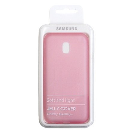 Samsung Galaxy J3 2017 etui silikonowe Jelly Cover EF-AJ330TPEGWW - różowe