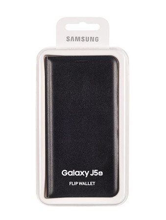 Samsung Galaxy J5 2016 etui Flip Wallet EF-WJ510PBEGWW - czarny