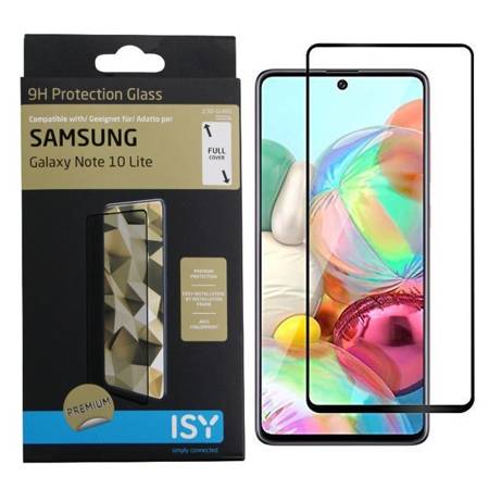 Samsung Galaxy Note 10 Lite szkło hartowane na cały wyświetlacz ISY Full Glue - czarne