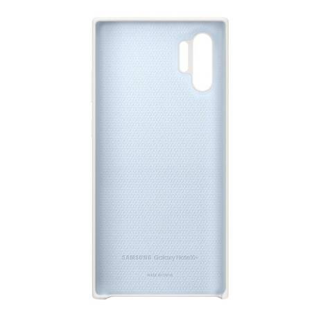Samsung Galaxy Note 10 Plus etui Silicone Cover EF-PN975TWEGWW - białe