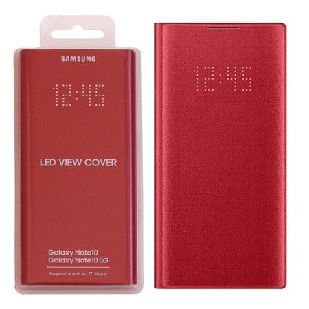 Samsung Galaxy Note 10 etui LED View Cover EF-NN970PREGWW - czerwony