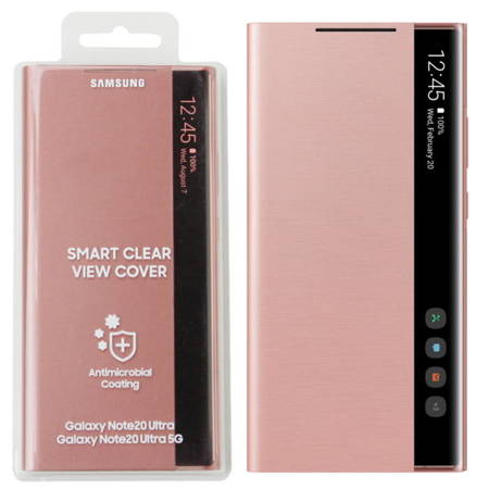 Samsung Galaxy Note 20 Ultra etui Smart Clear View Cover EF-ZN985CAEGEU - miedziany (Mystic Bronze)