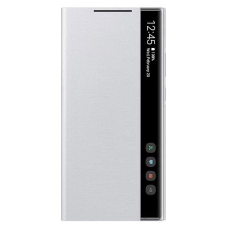 Samsung Galaxy Note 20 Ultra etui Smart Clear View Cover EF-ZN985CSEGEU - srebrne (White Silver)