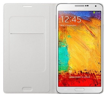 Samsung Galaxy Note 3 etui Flip Wallet EF-EN900BD - biało-złoty