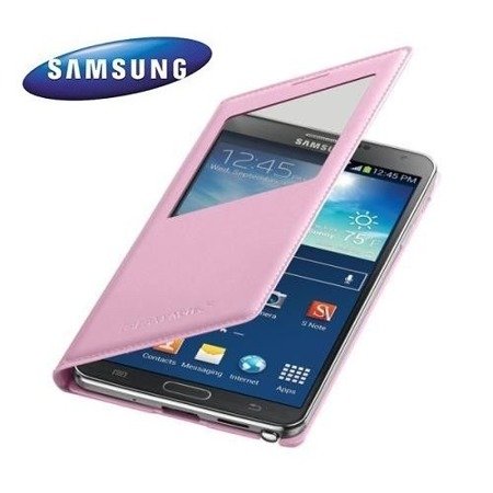 Samsung Galaxy Note 3 etui S View Cover EF-CN900BI - jasnoróżowy