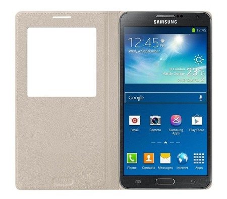 Samsung Galaxy Note 3 etui S View Cover EF-CN900BU - beżowy
