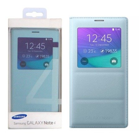 Samsung Galaxy Note 4 etui S View Cover EF-CN910BMEGWW - niebieski