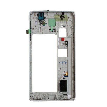 Samsung Galaxy Note 4 korpus obudowa z głośnikiem i szybką aparatu - biała