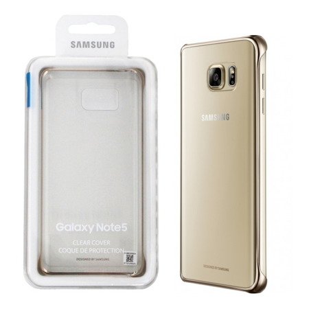 Samsung Galaxy Note 5 etui Clear Cover EF-QN920CFEGCA - złoty