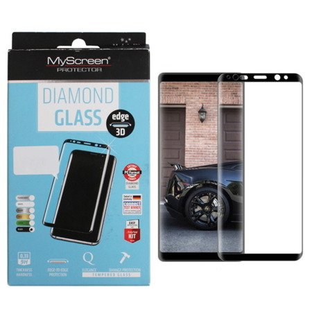 Samsung Galaxy Note 8 szkło hartowane na cały wyświetlacz 3D MyScreen - czarne