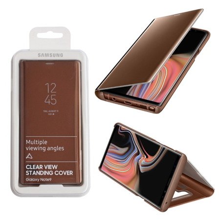 Samsung Galaxy Note 9 etui Clear View Standing Cover EF-ZN960CAEGWW - brązowy