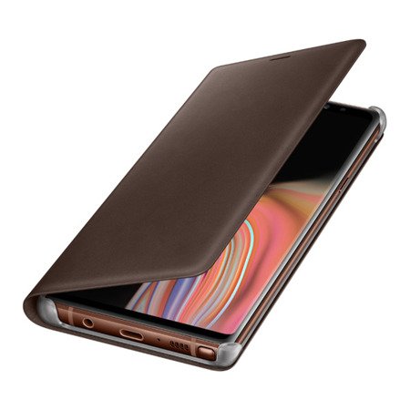 Samsung Galaxy Note 9 etui Leather Wallet Cover EF-WN960LAEGWW - brązowy