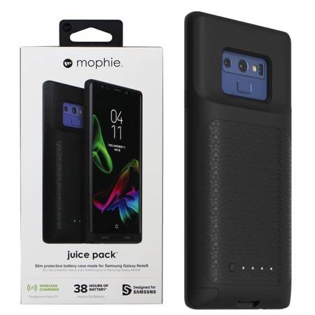 Samsung Galaxy Note 9 etui i bateria w jednym 2525 mAh Mophie Juice Pack - czarny 
