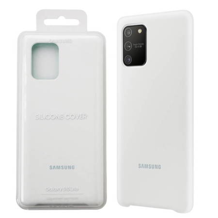 Samsung Galaxy S10 Lite etui Silicone Cover EF-PG770TWEGEU - biały