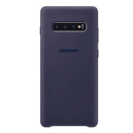 Samsung Galaxy S10 Plus etui Silicone Cover EF-PG975TNEGWW - granatowy