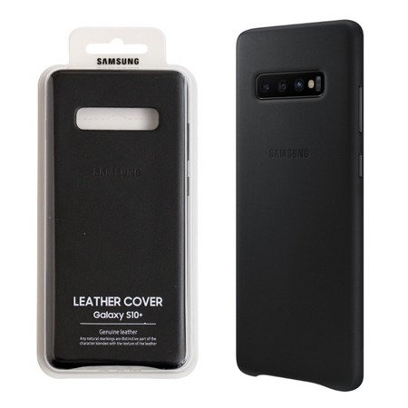 Samsung Galaxy S10 Plus etui skórzane Leather Cover EF-VG975LBEGWW - czarne