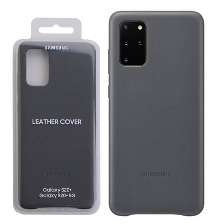 Samsung Galaxy S20 Plus etui skórzane Leather Cover EF-VG985LJEGWW -  szare
