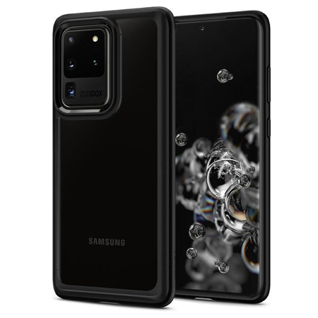 Samsung Galaxy S20 Ultra etui Spigen Ultra Hybrid ACS00714 - transparentny z czarną ramką