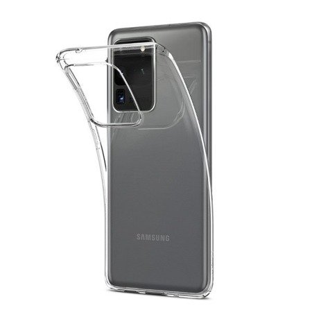 Samsung Galaxy S20 Ultra etui silikonowe Spigen Liquid Crystal ACS00709 - transparentne