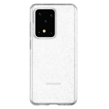 Samsung Galaxy S20 Ultra etui silikonowe Spigen Liquid Crystal Glitter ACS00710 - transparentne z brokatem