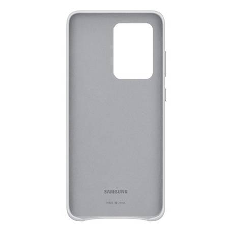 Samsung Galaxy S20 Ultra etui skórzane Leather Cover EF-VG988LSEGEU - jasnoszare