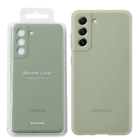 Samsung Galaxy S21 FE 5G etui Silicone Cover EF-PG990TMEGWW - oliwkowe