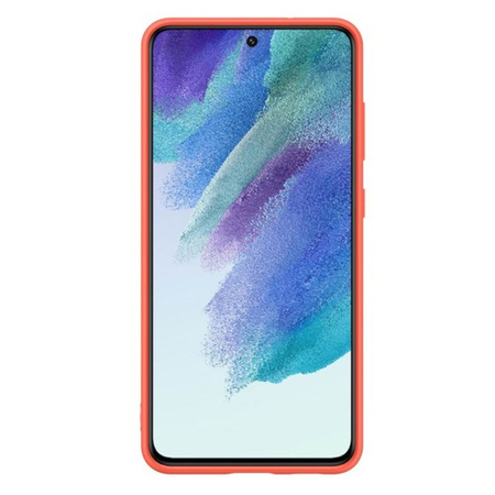 Samsung Galaxy S21 FE 5G etui Silicone Cover EF-PG990TPEGWW - koralowe