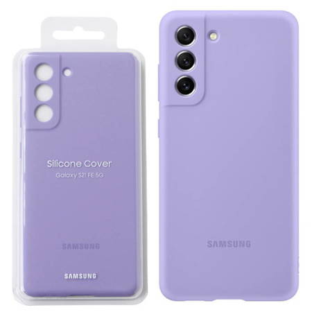 Samsung Galaxy S21 FE 5G etui Silicone Cover EF-PG990TVEGWW - lawendowe