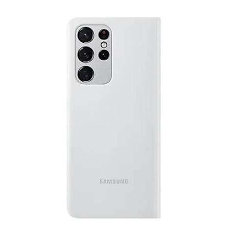 Samsung Galaxy S21 Ultra etui Smart Clear View Cover EF-ZG998CJEGWW -  jasnoszare