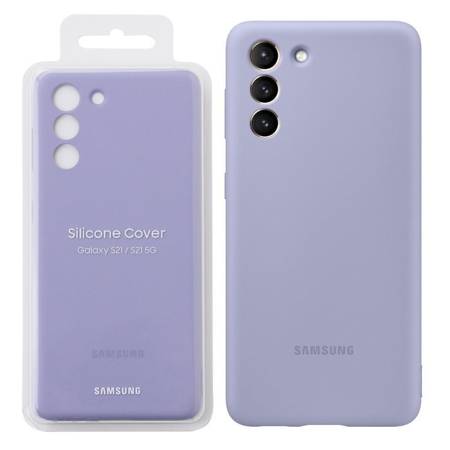 Samsung Galaxy S21 etui Silicone Cover EF-PG991TVEGWW - fioletowe