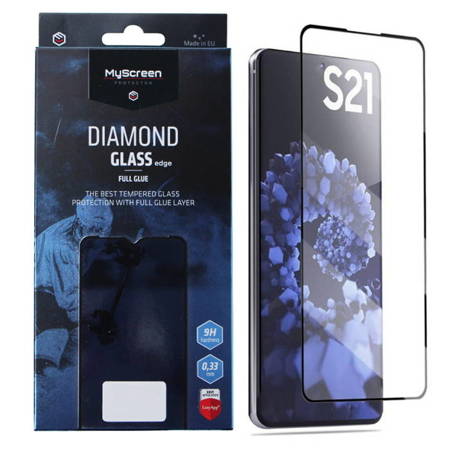 Samsung Galaxy S21 szkło hartowane MyScreen Diamond Glass Edge Full Glue - czarne