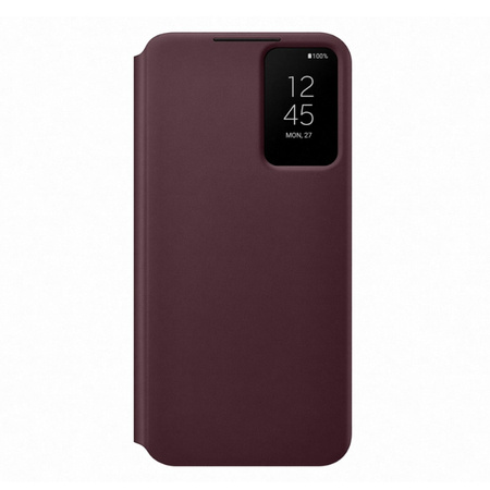 Samsung Galaxy S22 Plus etui Smart Clear View Cover EF-ZS906CEEGWW -  burgundowe