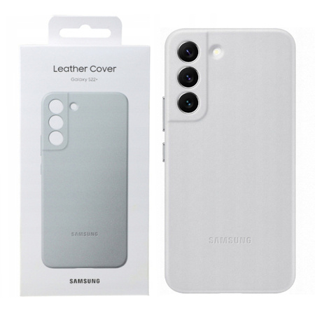 Samsung Galaxy S22 Plus etui skórzane Leather Cover EF-VS906LJEGWW - szare