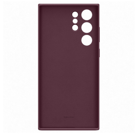 Samsung Galaxy S22 Ultra etui Silicone Cover EF-PS908TEEGWW - burgundowe