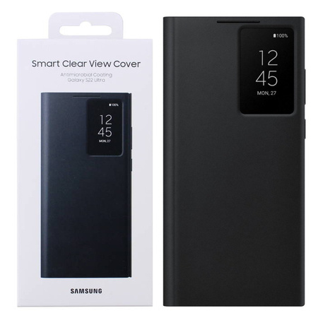 Samsung Galaxy S22 Ultra etui Smart Clear View Cover EF-ZS908CBEGEE -  czarne 