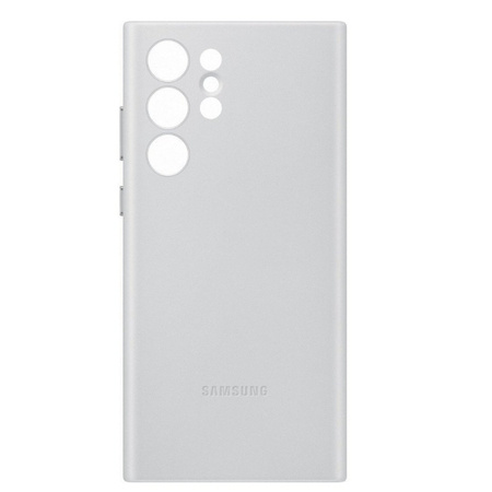 Samsung Galaxy S22 Ultra etui skórzane Leather Cover EF-VS908LJEGWW - jasnoszare (Light Gray)