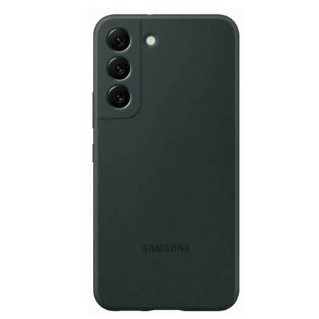 Samsung Galaxy S22 etui Silicone Cover EF-PS901TGEGWW - zielony (Forest Green)