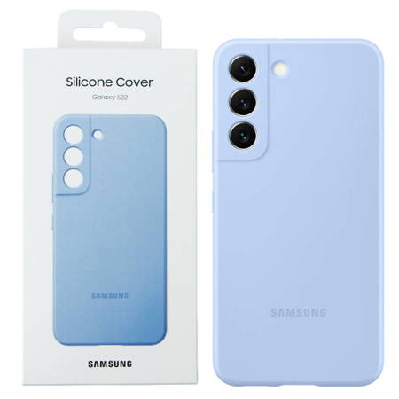Samsung Galaxy S22 etui Silicone Cover EF-PS901TLEGWW - niebieski (Arctic Blue)