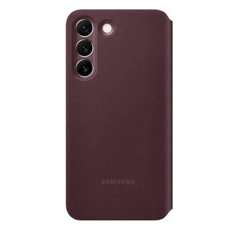 Samsung Galaxy S22 etui Smart Clear View Cover EF-ZS901CEEGEE -  burgundowe