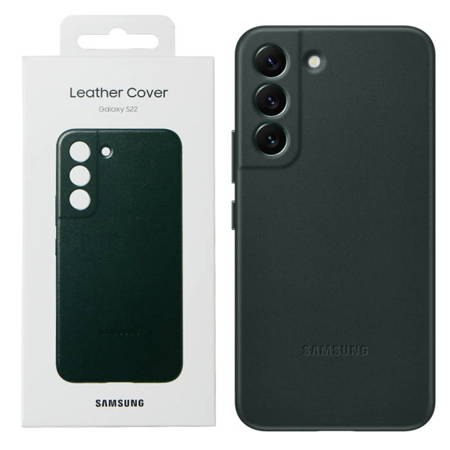 Samsung Galaxy S22 etui skórzane Leather Cover EF-VS901LGEGWW - zielone