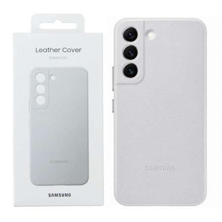 Samsung Galaxy S22 etui skórzane Leather Cover EF-VS901LJEGWW - szare
