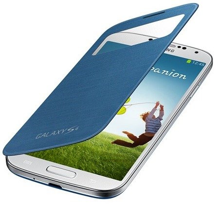 Samsung Galaxy S4 etui S-View Cover EF-CI950BLEGWW - ciemnoniebieski