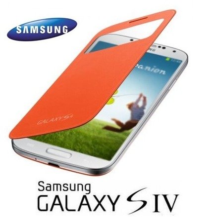 Samsung Galaxy S4 etui S-View Cover EF-CI950BO - pomarańczowy