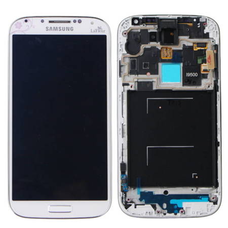 Samsung Galaxy S4 wyświetlacz LCD - biały (La Fleur)