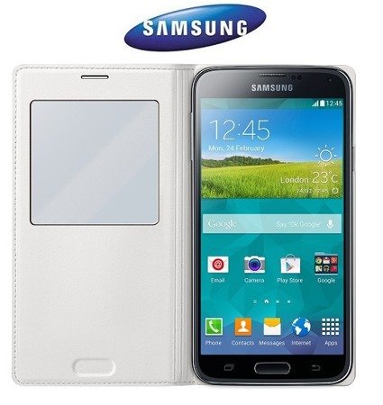 Samsung Galaxy S5/ S5 neo etui S View Cover EF-CG900BWEGWW - biały