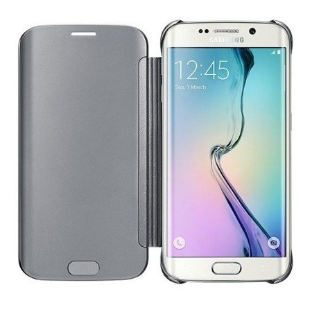 Samsung Galaxy S6 edge etui Clear View Cover EF-ZG925BSEG - srebrny
